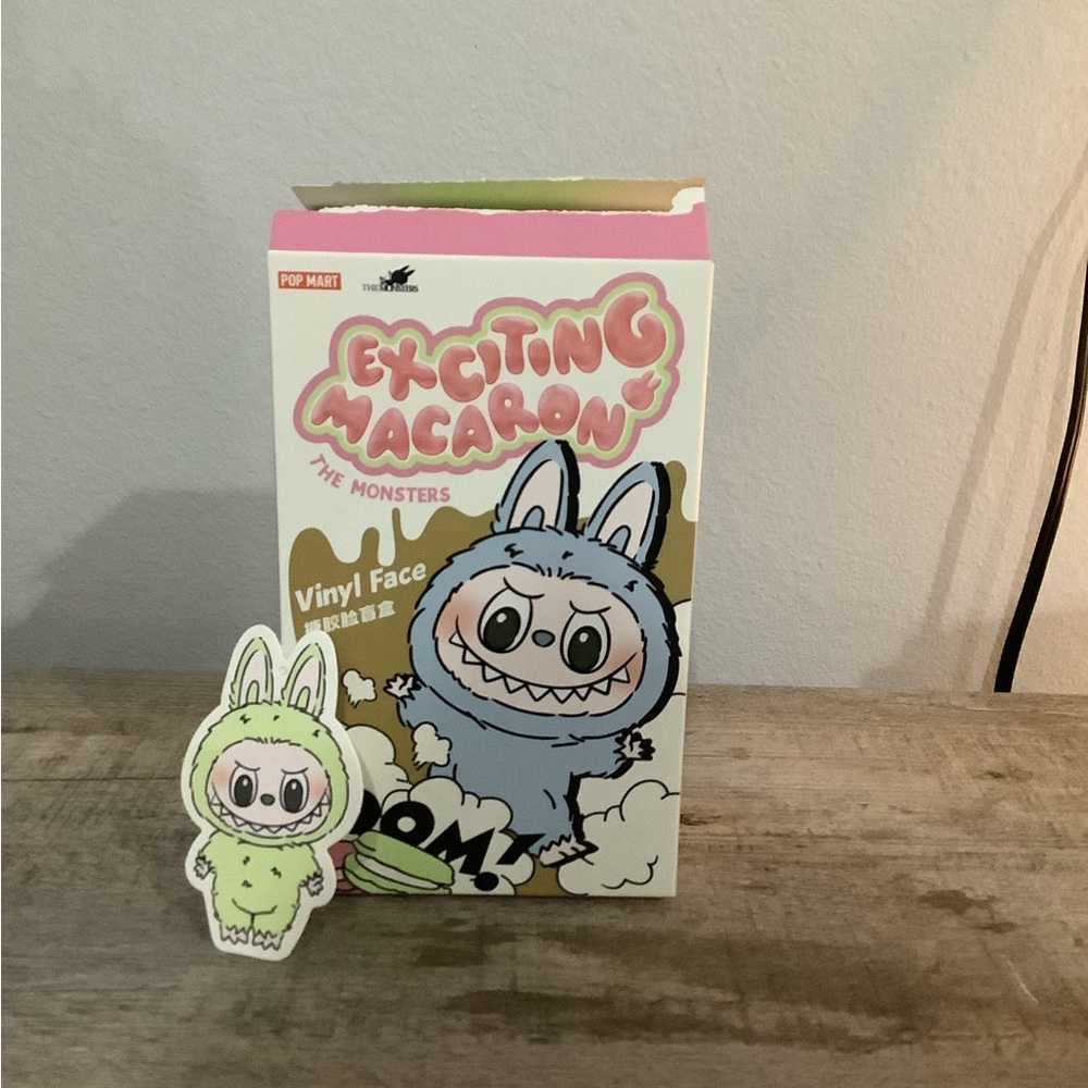 Exciting Macaron Vinyl Face Figure- confirmed- Green Grape Labubu